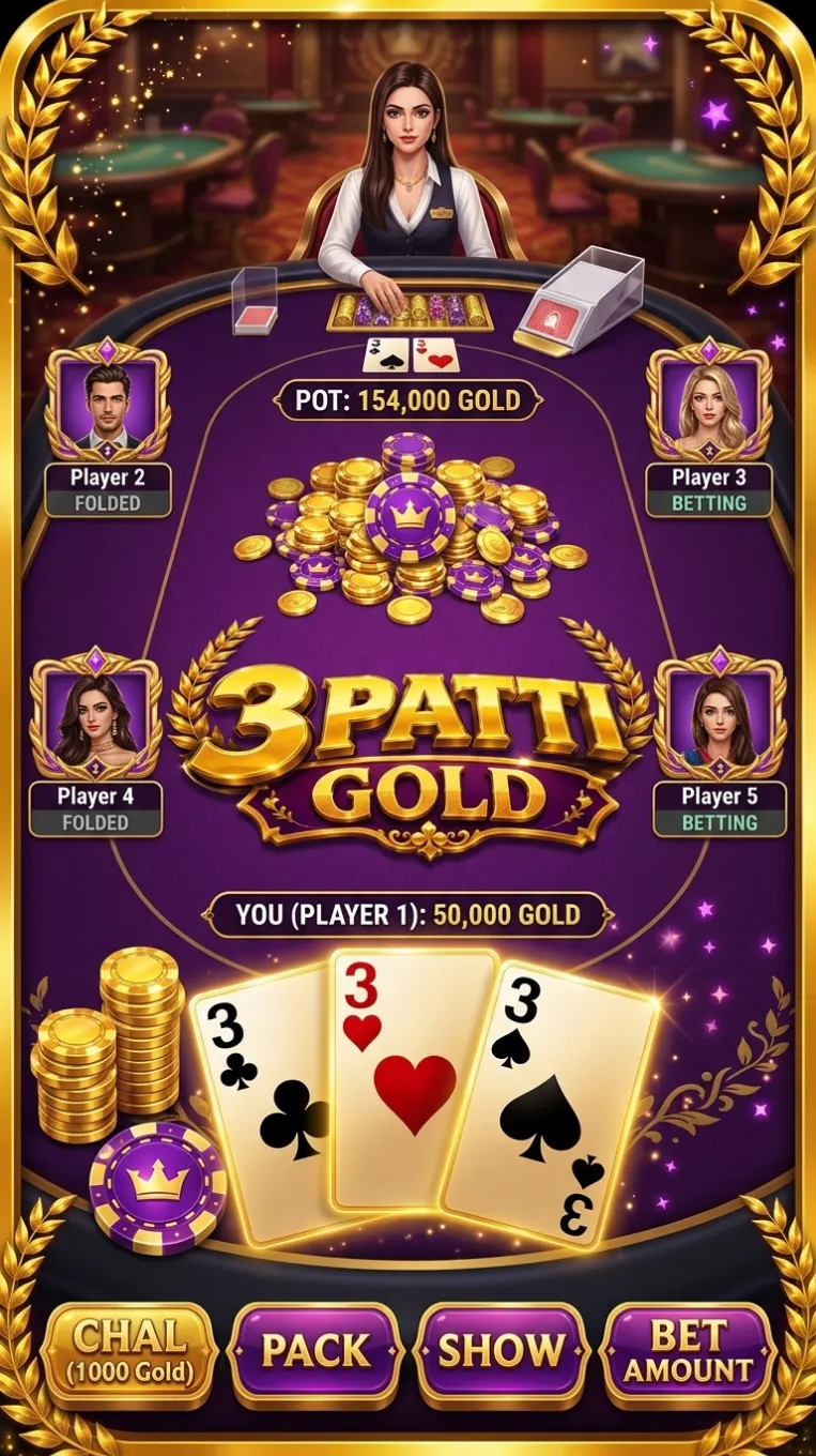 Download 3Patti Gold APK - Gameplay Screenshot 1