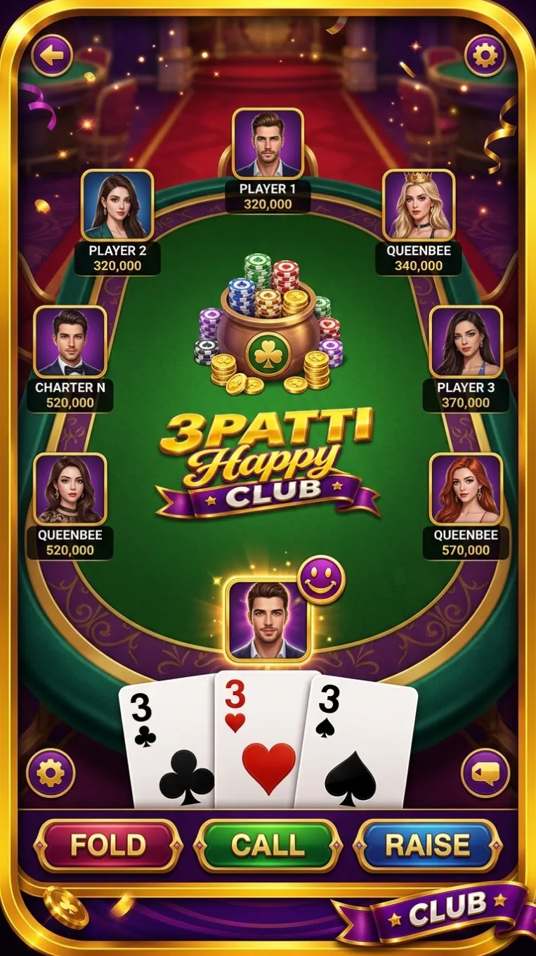 Download 3Patti Happy Club APK - Gameplay Screenshot 1