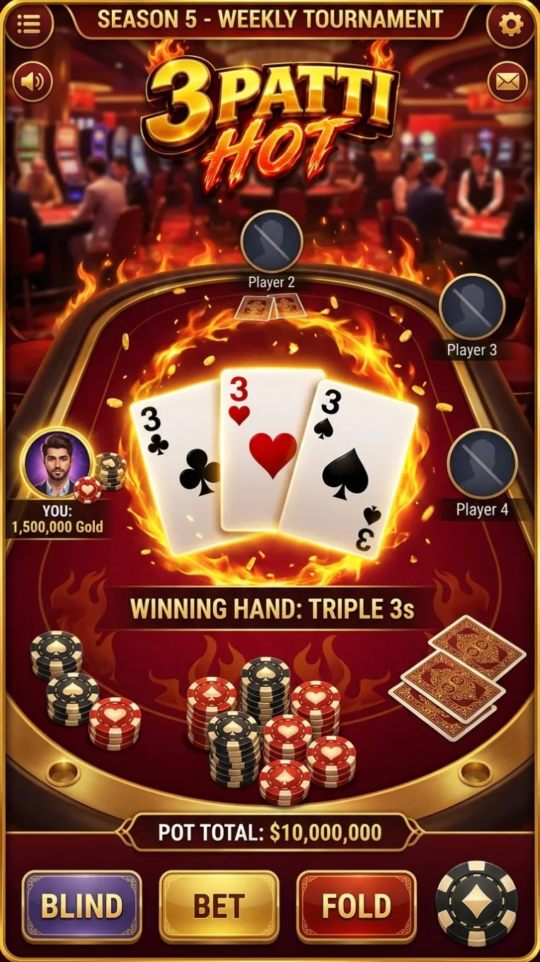 Download 3 Patti Hot APK - Gameplay Screenshot 1
