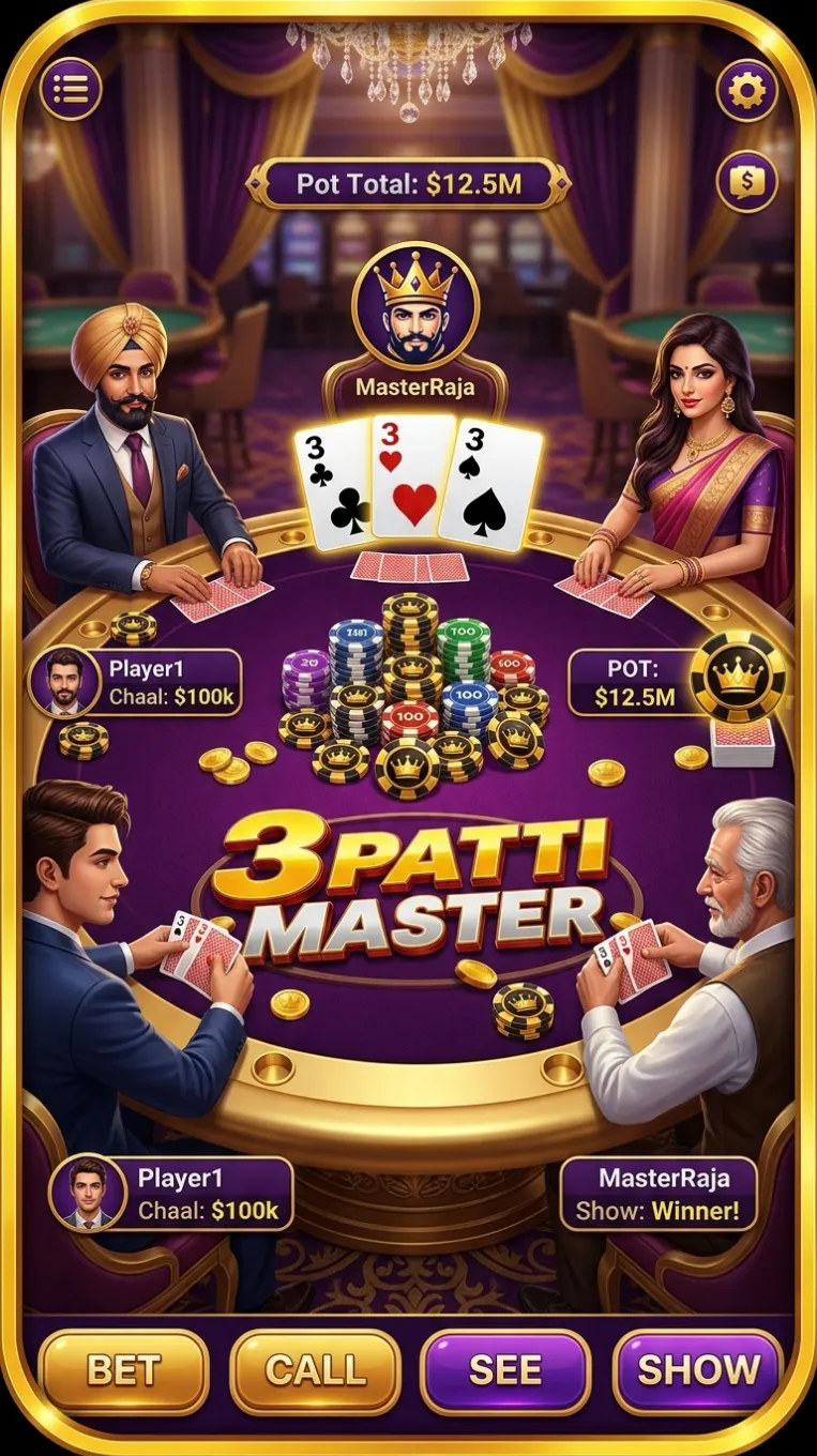 Download 3Patti Master APK - Gameplay Screenshot 1