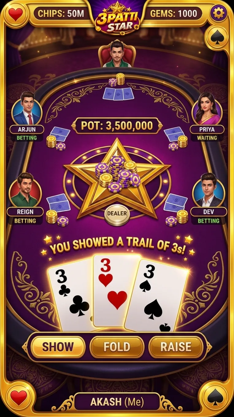 Download 3Patti Star APK - Gameplay Screenshot 1