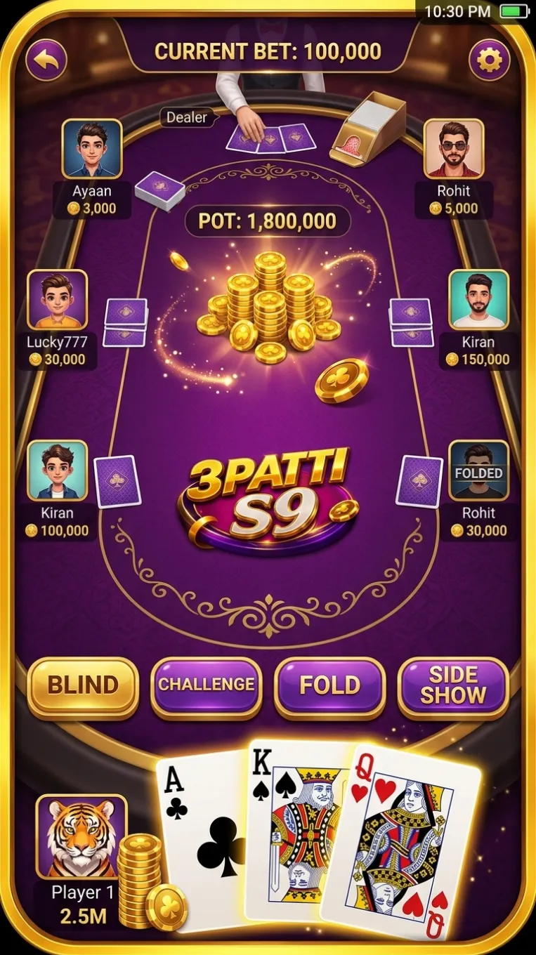 Download 3Patti S9 APK - Gameplay Screenshot 2