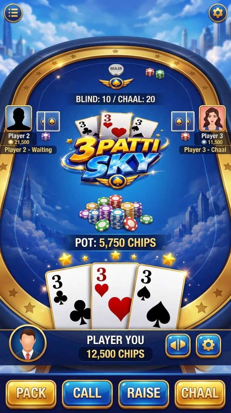 Download 3Patti Sky APK - Gameplay Screenshot 2