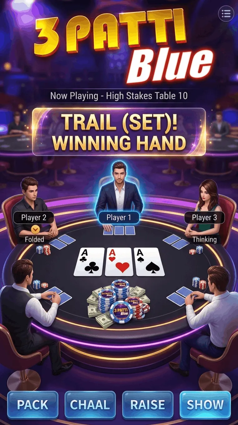 Download 3 Patti Blue APK - Gameplay Screenshot 4
