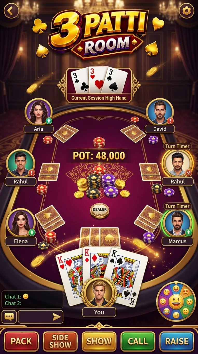 Download 3 Patti Room APK - Gameplay Screenshot 3