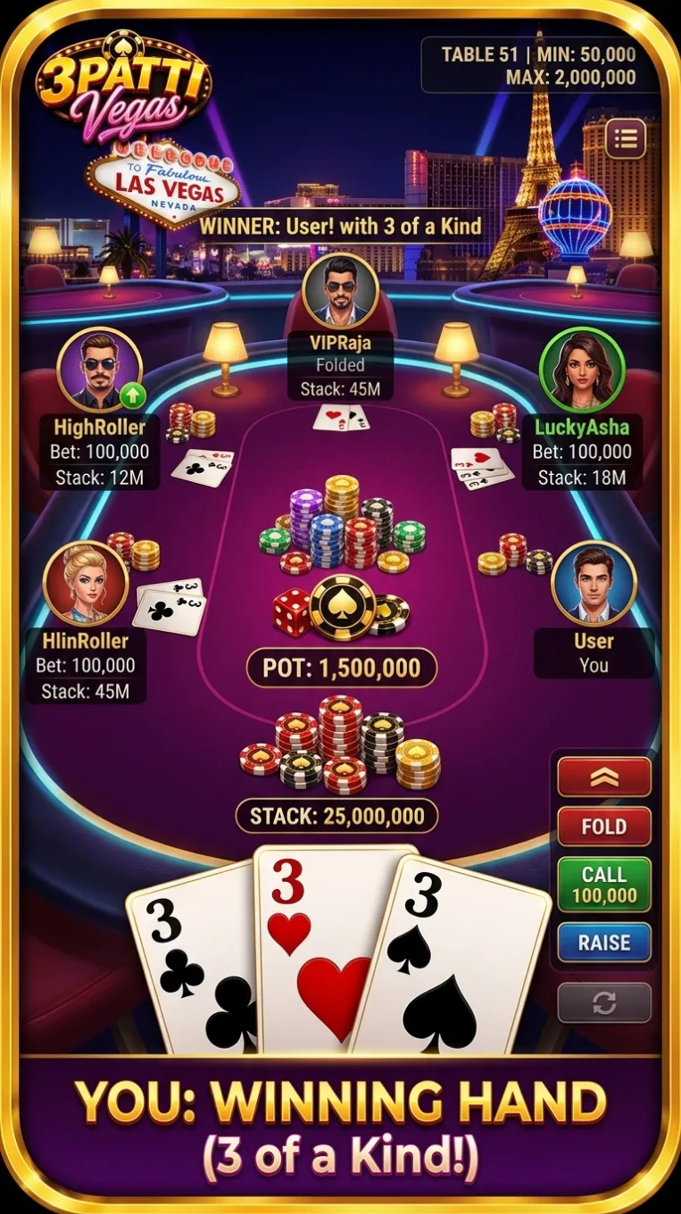 Download 3Patti Vegas APK - Gameplay Screenshot 3